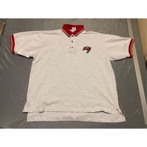Vintage Tampa Bay Buccaneers Polo Shirt Mens Large NFL True Fan Casual